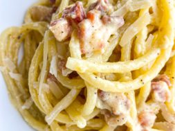 Authentic Amalfi Coast Spaghetti alla Carbonara – Tastefully Grace